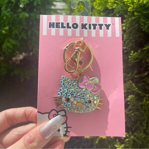 Hello Kitty Rhinestone Keychain - Sanrio Bling Keychain - Hello Kitty Bag Charm